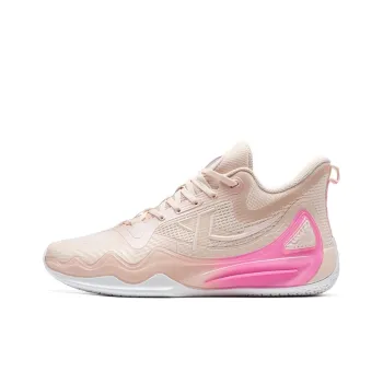 XTEP Wear Resistant Cushioning Coverage Low Top Basketball Shoes Men's Pink
