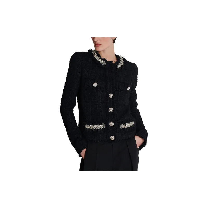 BALMAIN Embroidered Tweed Jacket-2
