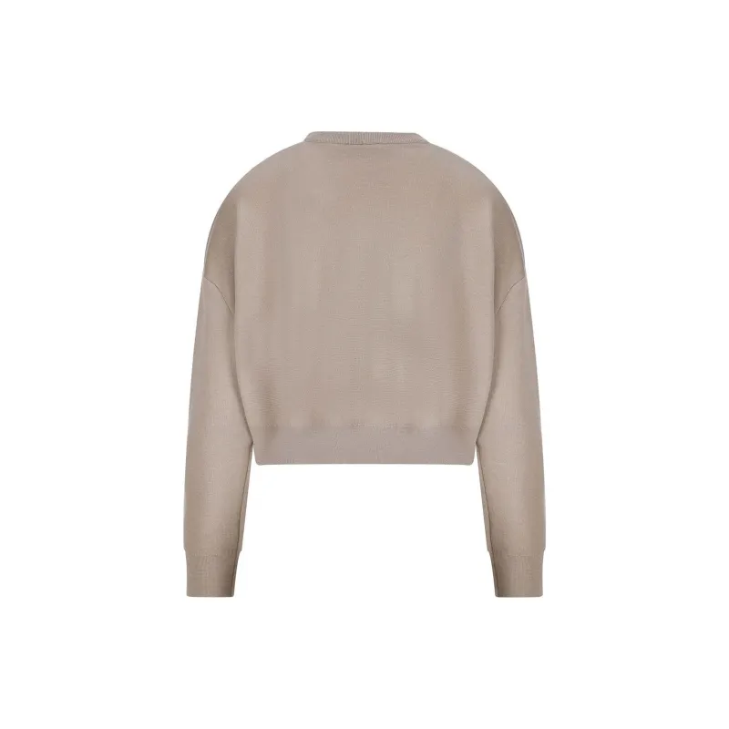 MaxMara Logo Intarsia Crewneck Jumper-1