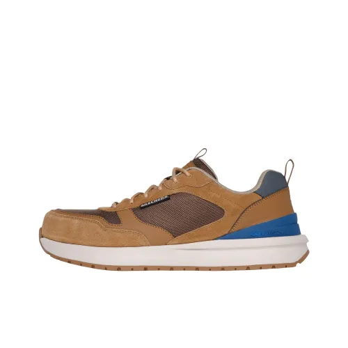 Skechers Work Anti-Slip Wear-Resistant Low-Top Running Shoes Men's Brown