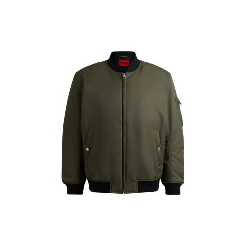 HUGO BOSS Puffer Jackets Men Khaki