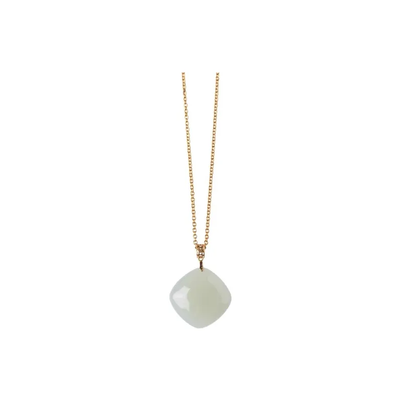 Andaozi Hetian Jade Necklaces Pale Greenish-White Jade Women's-0