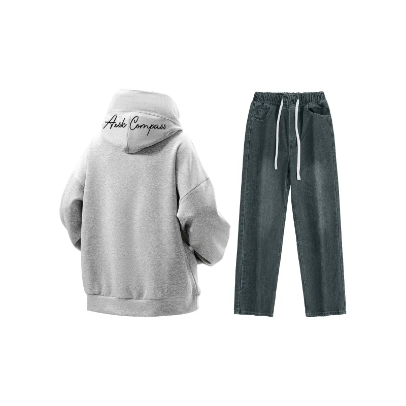 A.X.S.K Sweatshirt Sets Unisex-61