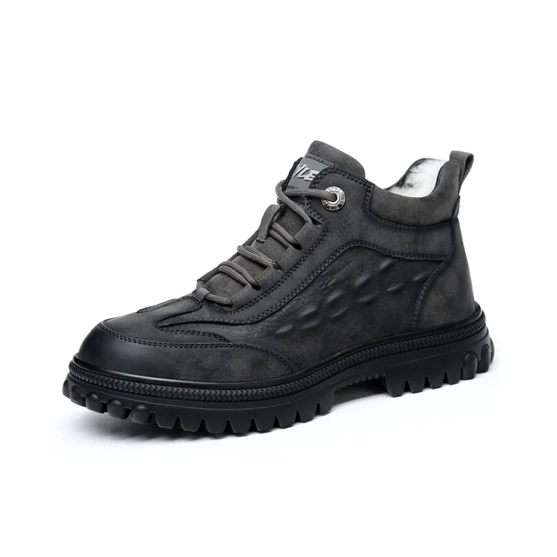 Take A Break Short Snow Boots Men's Gray-0