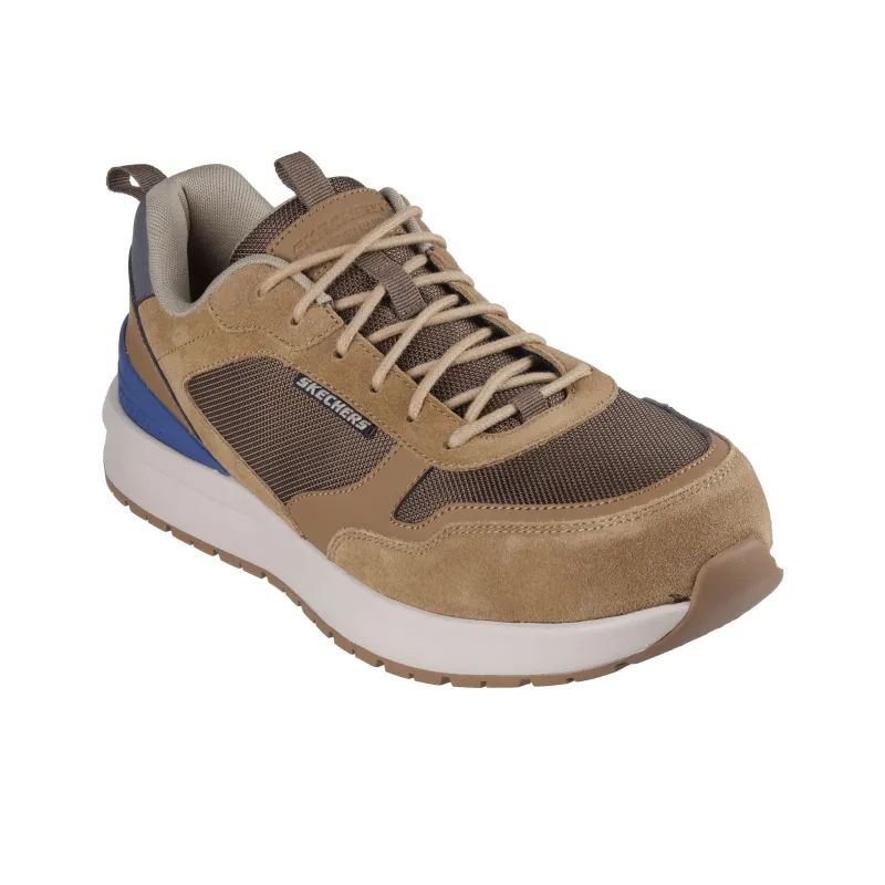 Skechers Work Anti-Slip Wear-Resistant Low-Top Running Shoes Men's Brown-2