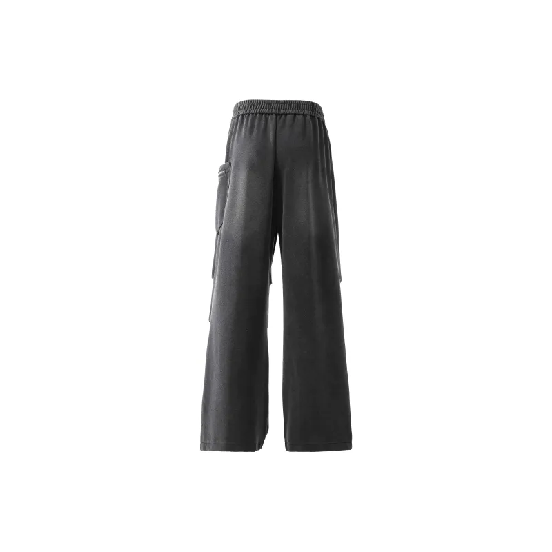 PEDLOR Casual Pants Unisex Washed Gray-1