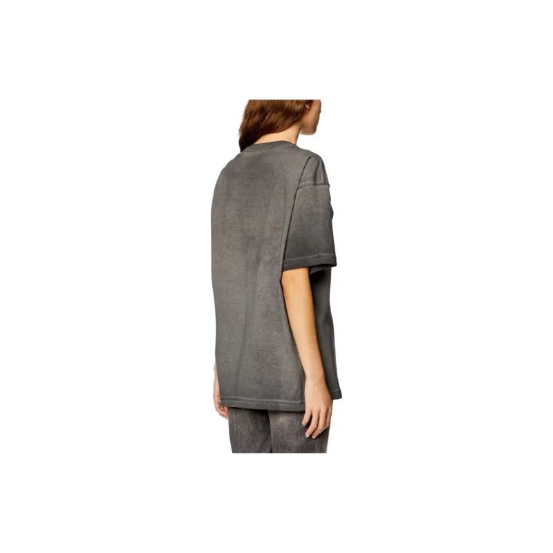 DIESEL Drop Shoulder Sleeve T Shirt Women's Umber-4