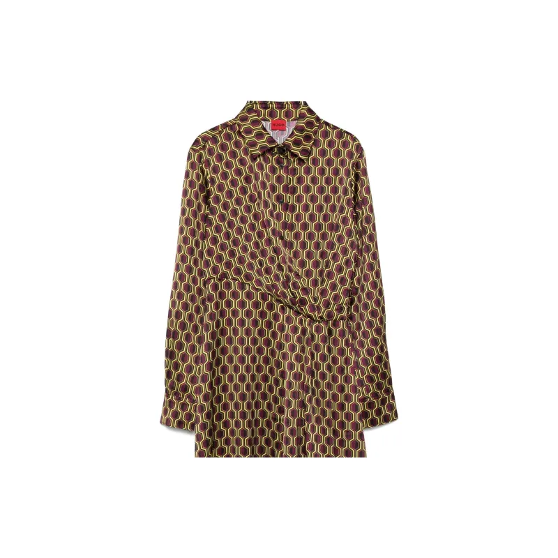 HUGO BOSS Geometric pattern Midi Dress-2