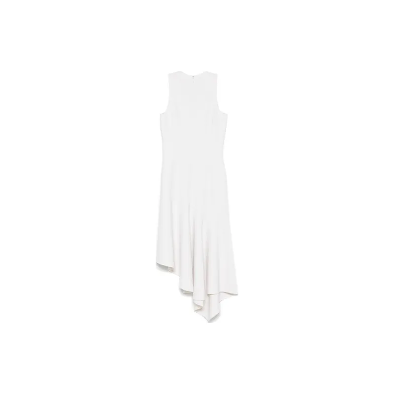 MICHAEL KORS Stretch Wool Asymmetric Sheath Dress-1