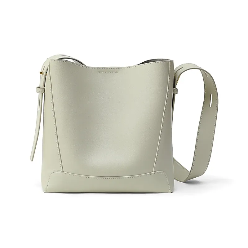 MILLIE'S Cow Leather Shoulder Bag Regular Women's Cocoa Brown/Vanilla Yellow/Light Oxygen White-13