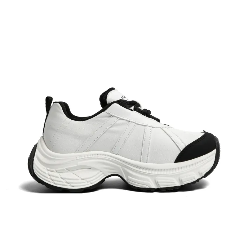 HUANQIU Cushioning, Slip Resistant, And Abrasion Resistant Low Top Chunky Sneakers Women's-1