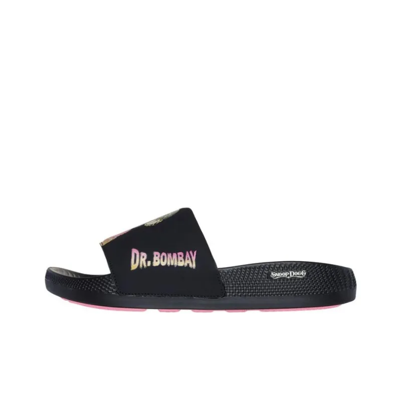 Snoop Dogg x Skechers SNOOP Slip-Resistant Abrasion-Resistant Slide Slippers Men's Black-0