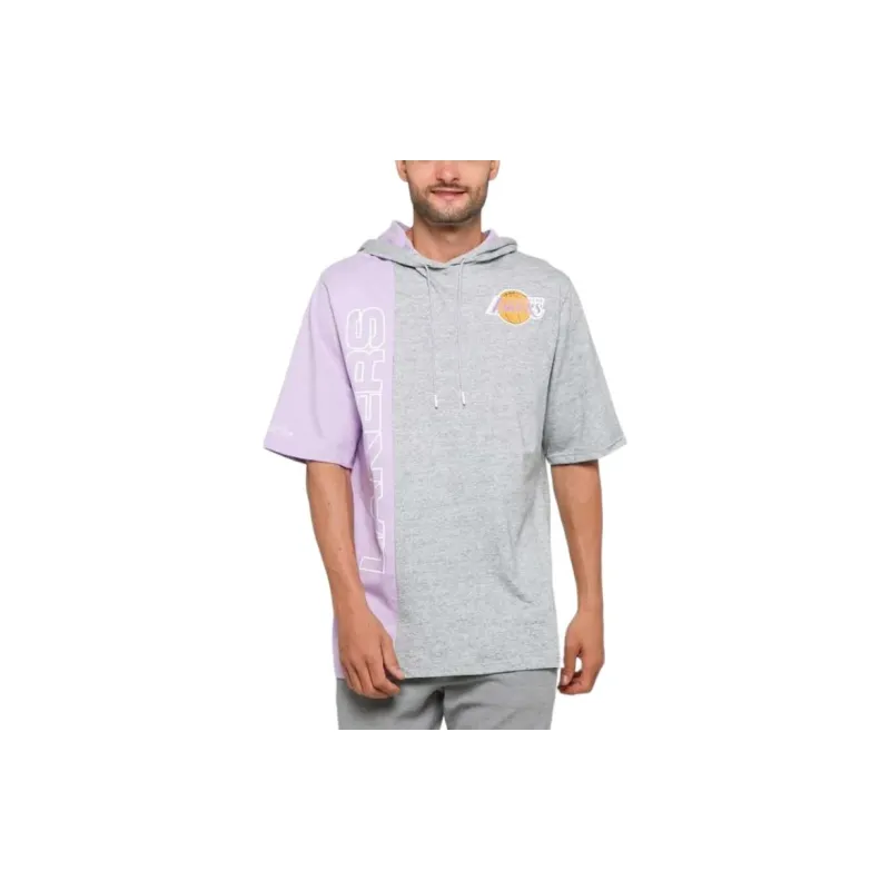 Mitchell Ness Sweatshirts Unisex Gray Purple-2