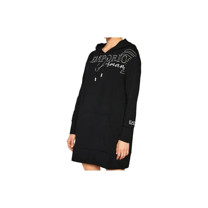 EMPORIO ARMANI SS23 Long Sleeved Dress Women's Black-3