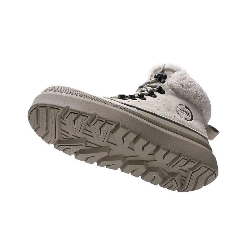 Jeep JEEP Warm Wear-Resistant Slip-Resistant Height Increasing Short Snow Boots Unisex-3