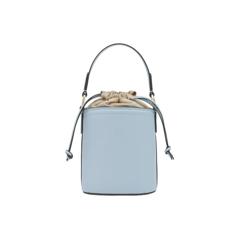 MICHAEL KORS Aidy Cow Leather Bucket Bag Handbag Shoulder Bag Crossbody Bag Small Size Women's Light Blue-1