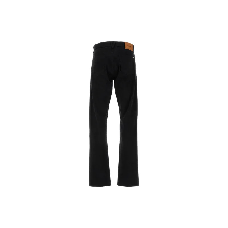 VERSACE Logo Patch Denim Jeans-1