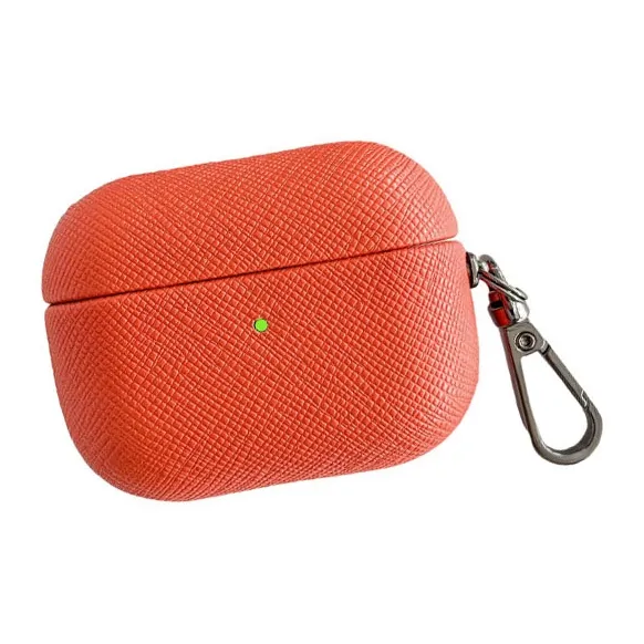 Compatibility AirPods 3/1/2/Pro 2 PC Niche Cross Leather Texture Minimalist Style Fully Enclosed Headphone Cases-18