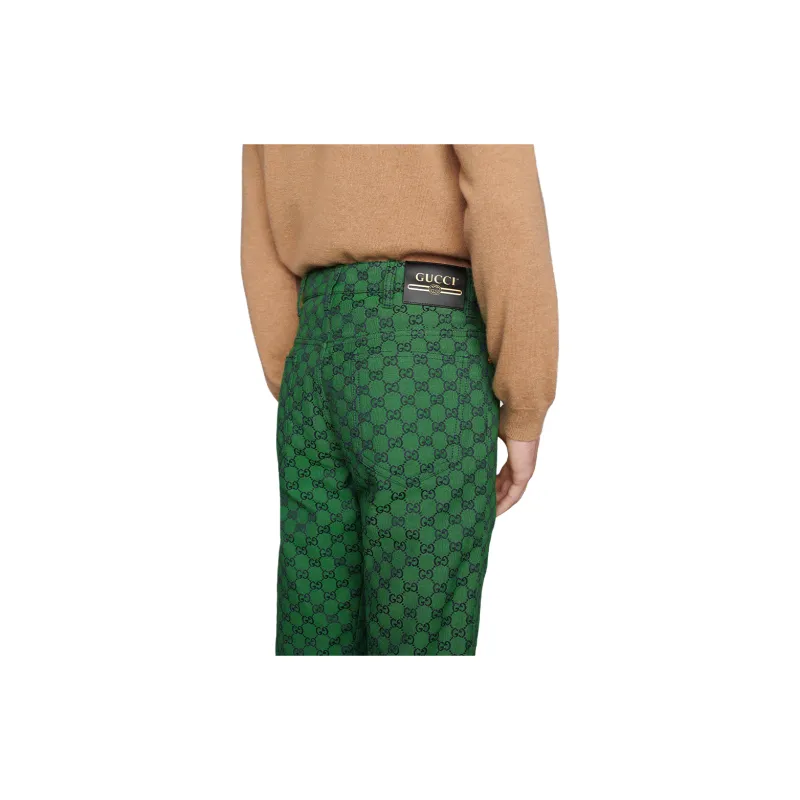 GUCCI Casual Pants Men Green-3