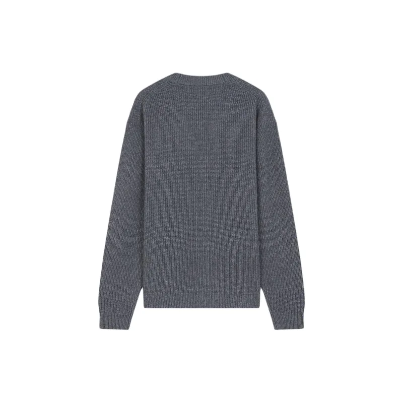 Maison Kitsune Bold Fox Head Patch Knitted Cardigan-1