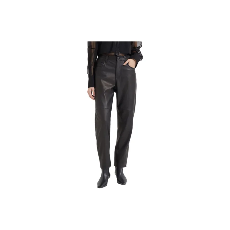 Brunello Cucinelli Leather Trousers-1