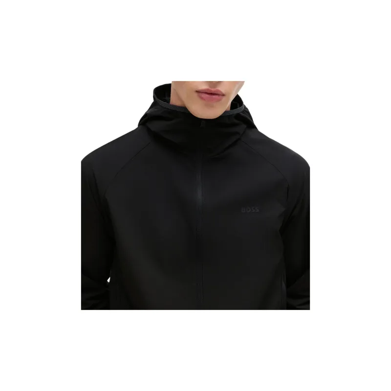 HUGO BOSS Logo Patch Hooded Jacket-5