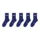 [Thermal Terry, Heat-Retaining Lock Temperature]Navy Blue (5 Pack)