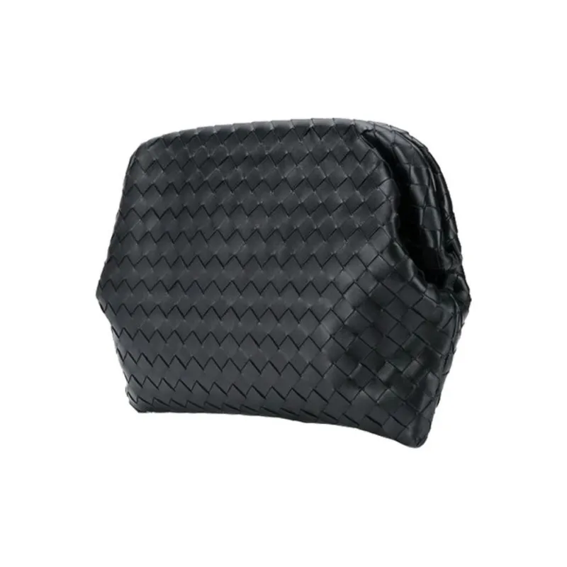 Bottega Veneta Leather Clutch Regular Men's Black-1