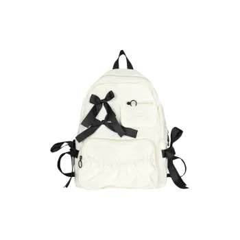 SUN ERATH&U Nylon Fabric Backpack Women's White/off White/black/light Purple