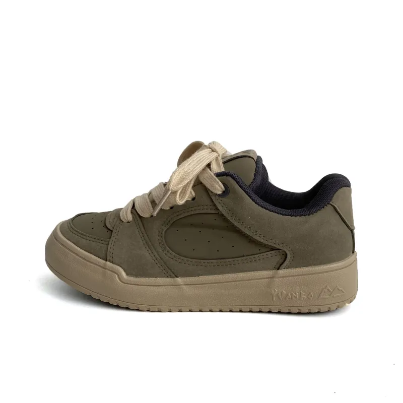 Lanza Anti Slip Wear Resistant Breathable Height Increasing Low Top Skateboard Shoes Women's-15