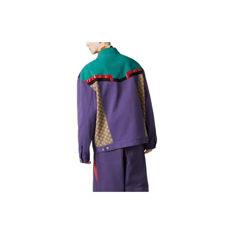 GUCCI Jackets Coats Men's Purple-3