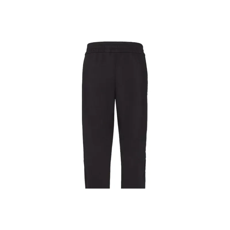 FENDI SS23 Knitted Fabric Casual Pants Men's Black-4