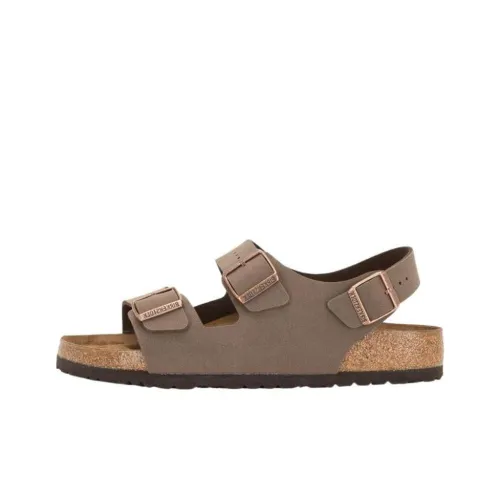 Birkenstock Milano One Strap Sandals Unisex Light Brown Loose Fit