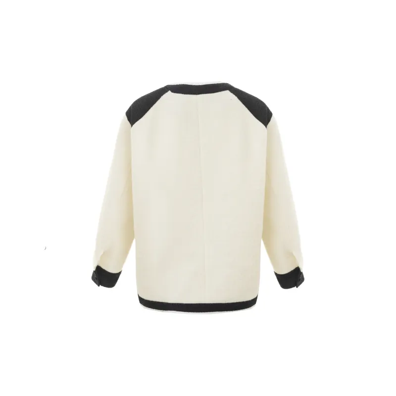 JESSYLINE Cropped Coat Women's Ecru-1