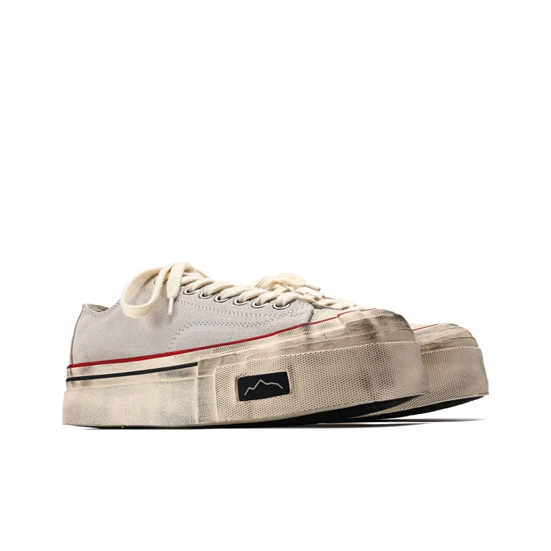 Fang Sanhuo Abrasion Resistant Slip Resistant Low Top Skateboard Shoes Unisex Gray-1