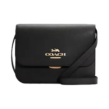 COACH Brynn Leather Shoulder Bag, Crossbody Bag Medium Size Women's Black