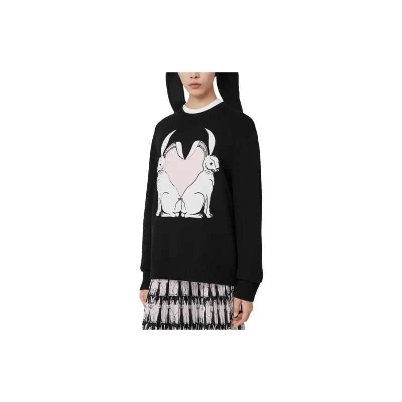 Burberry SS23 The Year Of The Rabbit Knitwear Women's Black New Year Recommendation-1