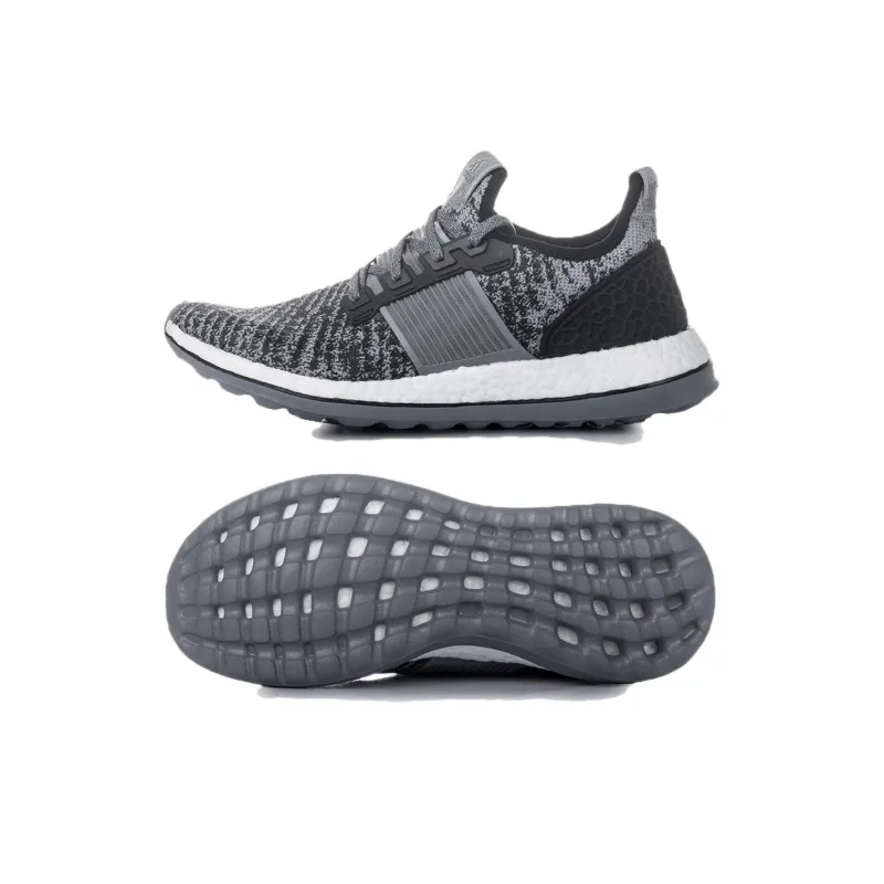 Adidas PureBoost ZG Anti Slip Wear Resistant Low Top Casual Running Shoes Men's Black Gray-5