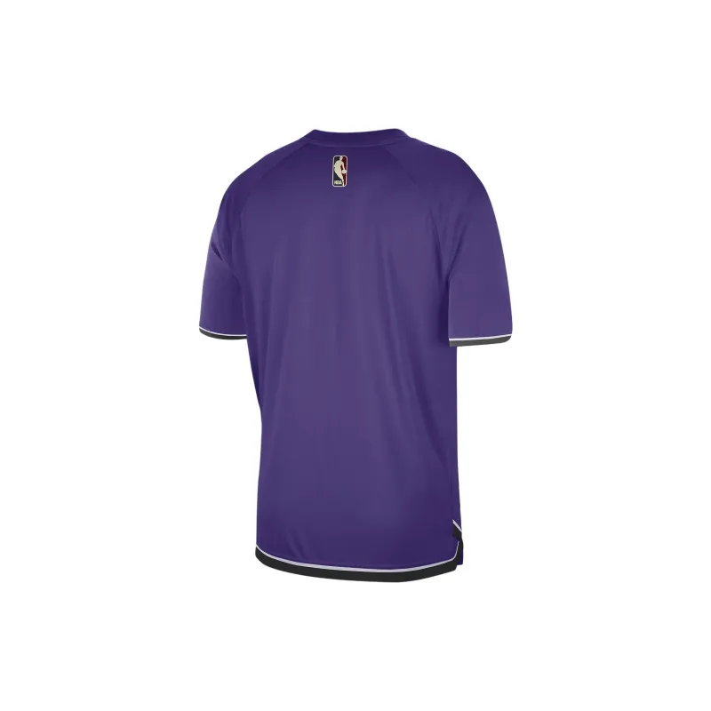 Nike Sacramento Kings Hardwood Classics Men's Nike Dri FIT Nba Short Sleeve Pregame Top-1