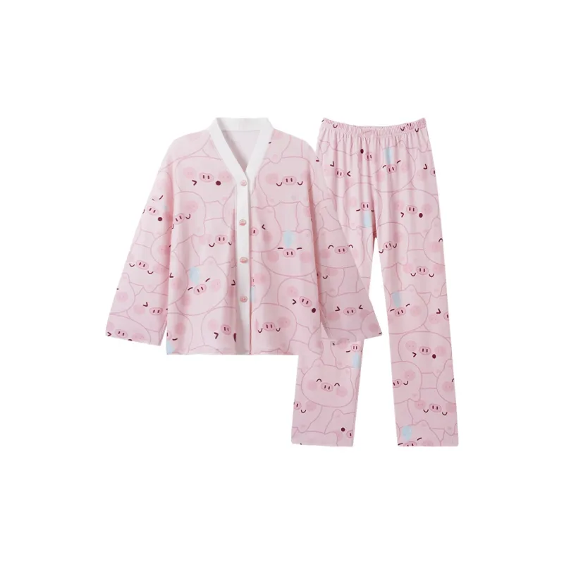 OUSHIBO Pajama Set Women's Pink-0