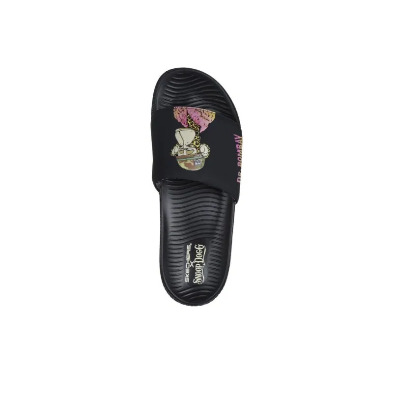 Snoop Dogg x Skechers SNOOP Slip-Resistant Abrasion-Resistant Slide Slippers Men's Black-2