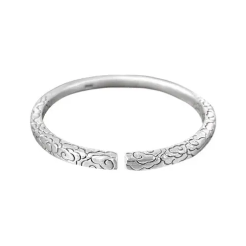 Brahmacharya 999 Fine Silver Bangles Women's