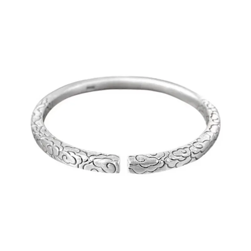 Brahmacharya 999 Fine Silver Bangles Women's-0