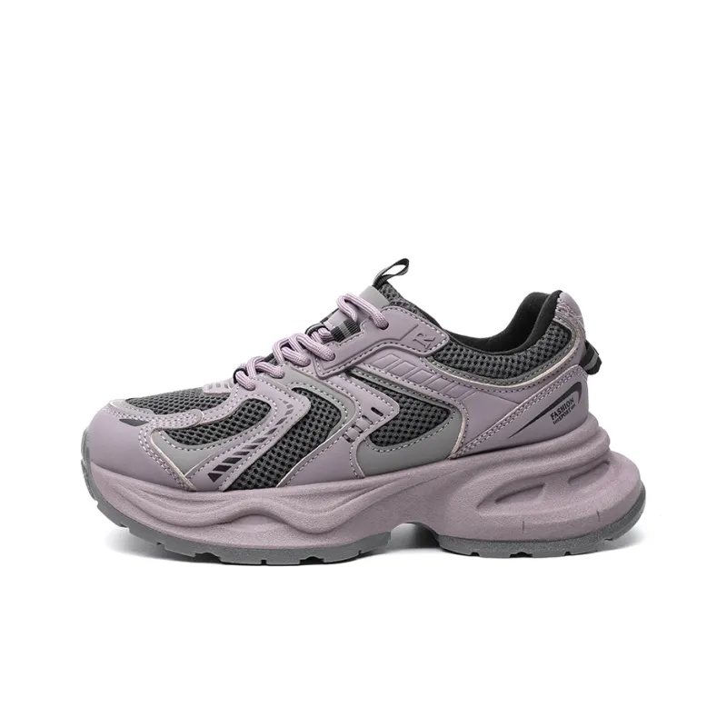 ABIDJAN Breathable Lightweight Low Top Chunky Sneakers Women's-18