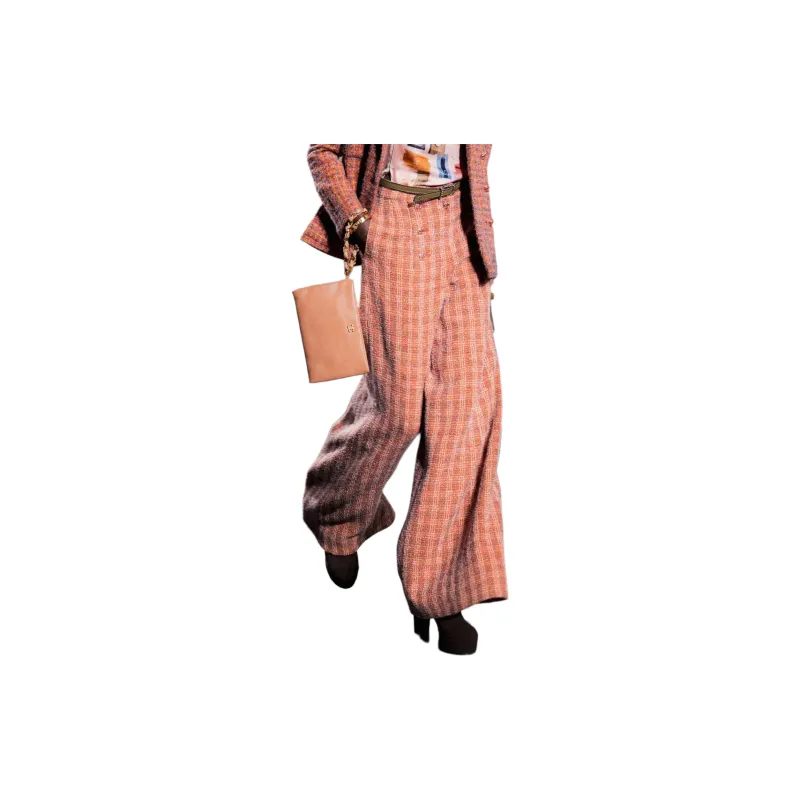 CHANEL Casual Pants Women's Orange-1