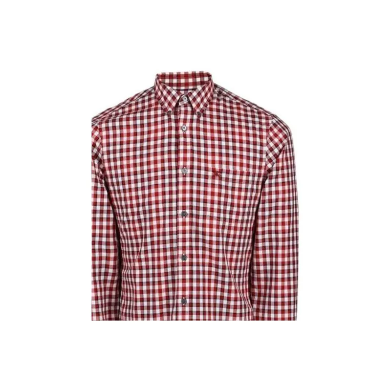 Burberry Shirts Men Red-3