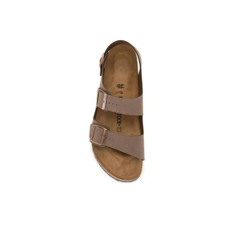 Birkenstock Milano One Strap Sandals Unisex Light Brown Loose Fit-3