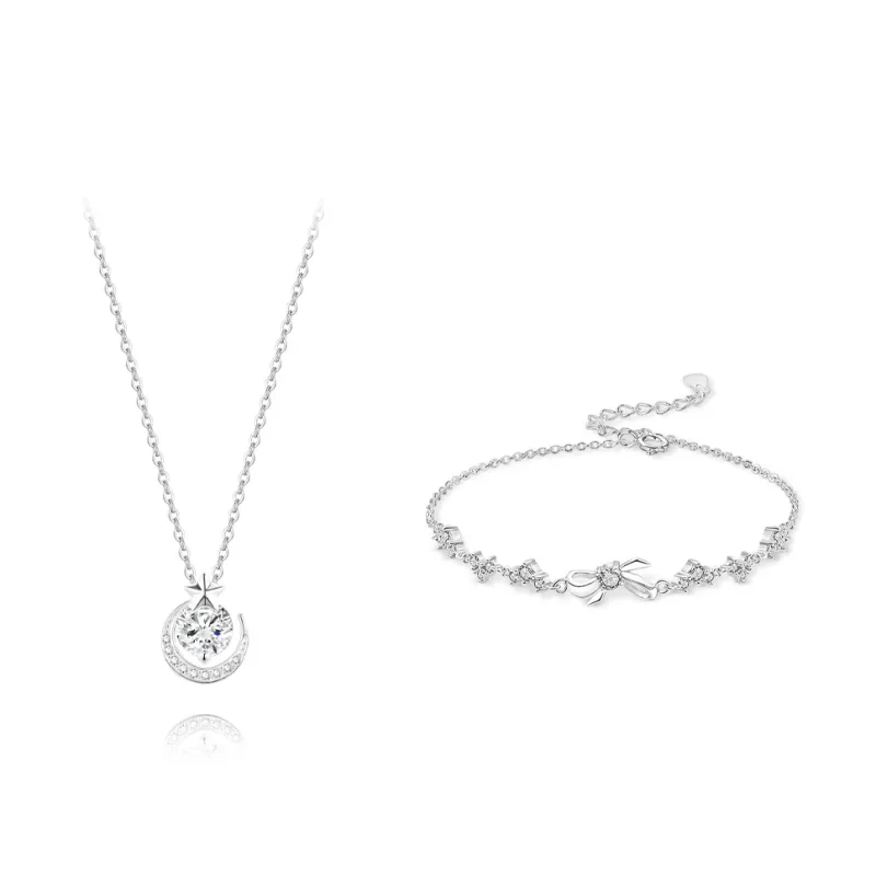 KUMET Sterling Silver Necklaces Women's Anniversary Birthday Gift-3