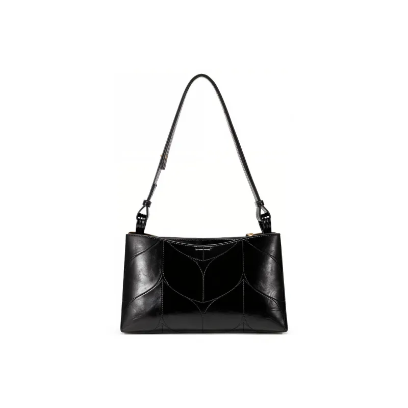 JUST STAR Synthetic Leather Portable Crossbody Underarm Shoulder Bag Regular Women's Brown/Black/White-6