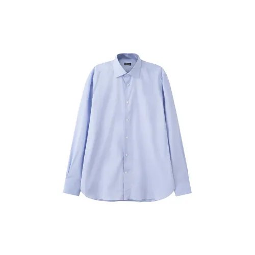 Ermenegildo Zegna Shirts Men Light Blue